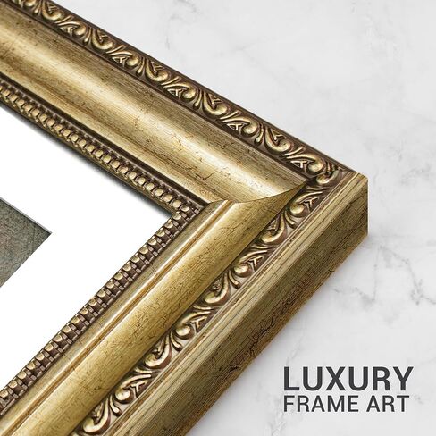 MUDECOR Premium Framed Wall Art Golden Birds in Flight Illustrations Impressionism Scenic Colorful for Living Room, Bedroom, Office - 26"x36" Gold in Saudi Arabia