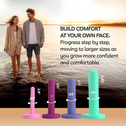 Comfort Silicone Pelvic Floor Trainer Kit – Soft & Flexible Design for Gentle Progression - 4 Piece Set-Small – Includes Our Reusable Menstrual Disc, Ultra-Soft Silicone ($20 Value) in Saudi Arabia