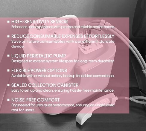 Wicks Female External Catheter System with Suction for Women – Female Urine Collection System Machine Non-Invasive Urine Collection Device for Home Use in Saudi Arabia