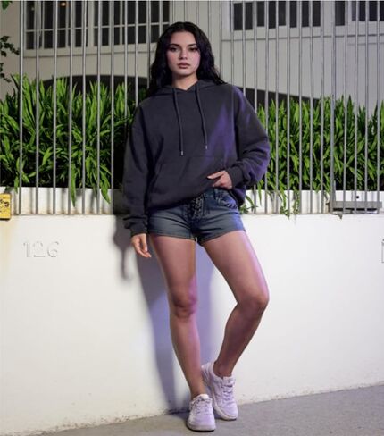 Women's Low Rise Lace-Up Denim Shorts | Y2K Sexy Mini Hot Pants, Front Lace Up, Vintage Washed Jean in Saudi Arabia