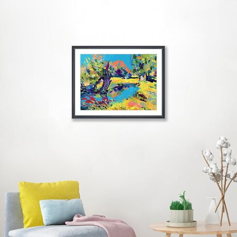 20x27 Panoramic Picture Frames Solid Wood ,With White Mat ,Fit 17x24 inch Photos with Mat or 20x27 without Mat，Poster Frame 20x27Photo Frames Family Wall 17x24 Picture Frame Black (L23B2027W1724) in Kuwait