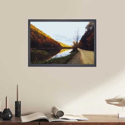 22x36 inch Picture Frame Solid Wood Black,Suitable for Panoramic Photo Frame, Posters,Painting,Group Photo,Puzzle (A23B2236) ﻿ in Saudi Arabia