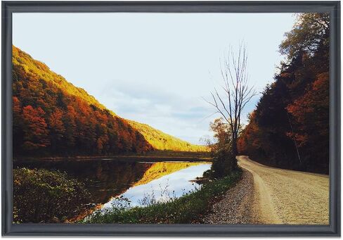 22x36 inch Picture Frame Solid Wood Black,Suitable for Panoramic Photo Frame, Posters,Painting,Group Photo,Puzzle (A23B2236) ﻿ in Saudi Arabia