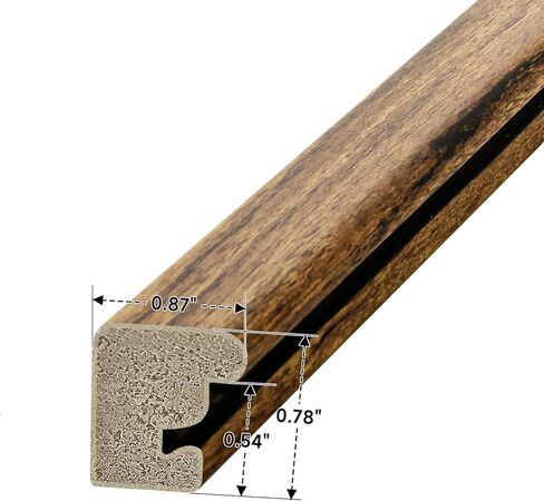 إطار من خشب الجوز الريفي مقاس 18 × 18 - إطار واحد، إطار ملصق مقاس 18 × 18 مع حصيرة مقاس 8 × 8، وإطارات صور للأعمال الفنية والألغاز والصور وملصقات الأفلام in Kuwait