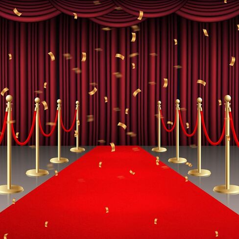 450GSM Extra Thick Red Carpet Runner for Party & Events, 4ft x 20ft Heavy Duty Non-Slip TPR Rubber Backing, Aisle Runway Rug forProm, Wedding Ceremony Decorations, Hollywood Oscars for Awards in Saudi Arabia