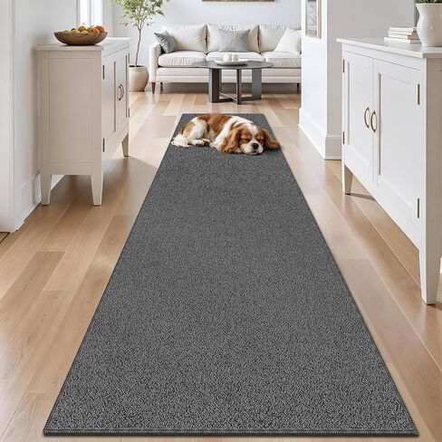 Waterproof 2x6 Runner Rug Non Slip - Floor Runners for Dogs,Washable & Joint-Friendly Dense Loop Pile Carpet Runners for Hallway, Kitchen, Indoor Entryway, Laundry, Checked Beige in Kuwait