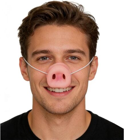 Pig Snout Nose Accessories, Flexible Hog Costume Nose in Kuwait