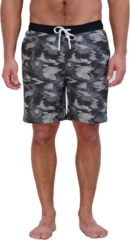 Eddie Bauer Men's SPF 50+ Volley Swim Trunk 8" Inseam Comes with Comfort Liner - Ultimate Comfort & Stretch in Kuwait