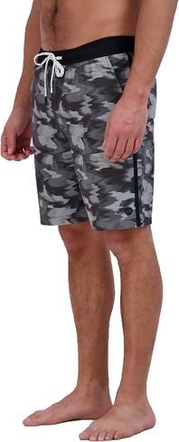 Eddie Bauer Men's SPF 50+ Volley Swim Trunk 8" Inseam Comes with Comfort Liner - Ultimate Comfort & Stretch in Kuwait