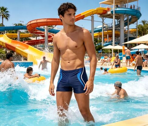 Men's Quick Dry Swimming Trunks, Printed Comfortable Bathing Suit Board Shorts, Casual Swimwear for Beach Surfing Outdoor in Kuwait