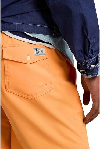 POLO RALPH LAUREN, Mens, 5.75" Traveler Classic Swim Trunk, Key West Orange, X-Large in Kuwait