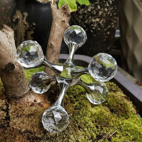 Luxurious Prism Molecular Ball Living Room Desktop Decoration Crystal Molecules, for Birthday Friends Gatherings, Christmas，Home or Office Counter Decoration Accessories in Saudi Arabia