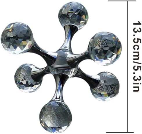 Luxurious Prism Molecular Ball Living Room Desktop Decoration Crystal Molecules, for Birthday Friends Gatherings, Christmas，Home or Office Counter Decoration Accessories in Saudi Arabia
