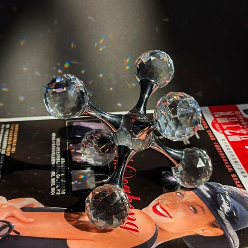 Luxurious Prism Molecular Ball Living Room Desktop Decoration Crystal Molecules, for Birthday Friends Gatherings, Christmas，Home or Office Counter Decoration Accessories in Saudi Arabia