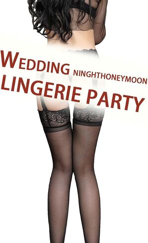 Thigh High Stockings Silicone Lace Top Stay Up Silk Sheer Pantyhose for Women in Kuwait