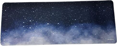 11.8x23.6 Inches Large Gaming Mouse Pad Mat with Stitched Edge Non-Slip Rubber Base Washable Resilient for Office Computers Laptop Table Mouse Pads Mats Accessory (Starry Sky) in Kuwait