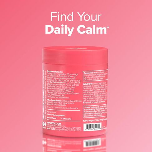 FLO Daily Calm & Relaxation – Daily Support for Healthy Cortisol Levels & Stress Management – With Clinically-Studied Doses of Sensoril® Ashwagandha, L-Theanine & St. John’s Wort – 30 Servings in Saudi Arabia