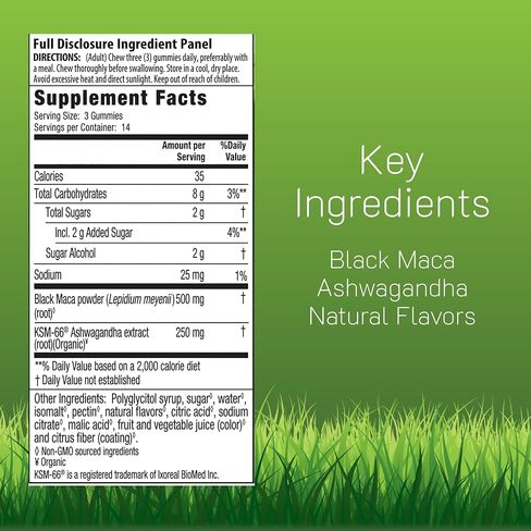 علكات Irwin Naturals Maca Root + Ashwagandha، الإجهاد التكيفي، دعم الطاقة والحيوية، نباتي، 42 علكة in Kuwait