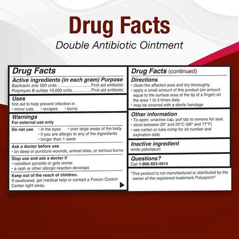 Taro Double Antibiotic Ointment (1 Oz Tube) First Aid Wound Care for Minor Cuts, Scrapes & Burns, Topical Antibiotic for Adults and Children 2+, Neomycin-Free in Saudi Arabia