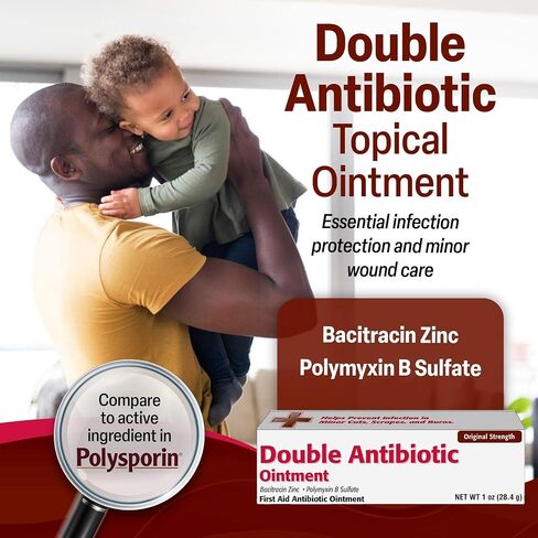 Taro Double Antibiotic Ointment (1 Oz Tube) First Aid Wound Care for Minor Cuts, Scrapes & Burns, Topical Antibiotic for Adults and Children 2+, Neomycin-Free in Saudi Arabia