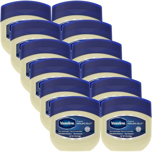 Vaseline Healing Jelly For Dry Skin and Eczema Relief Original 100% Pure Petroleum Jelly 1.75 Ounce (Pack of 10) in Saudi Arabia