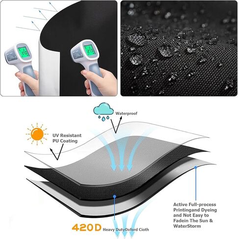 Blackout Blinds 158" x 57", 100% Blackout Curtains for Window, 420D No Drill Portable Black Out Shades Film for Bedroom, Cut to Any Size, Nursery Black Out Blinds for Baby Temporary, 30 Hook and Loop in Saudi Arabia