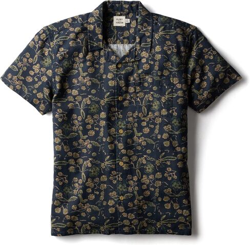 Huckberry Flint and Tinder Dobby Camp Shirt, Mens Summer Button Down Shirt in Kuwait
