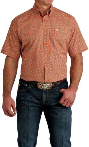 Cinch Western Shirt Mens S/S Button Multi in Kuwait
