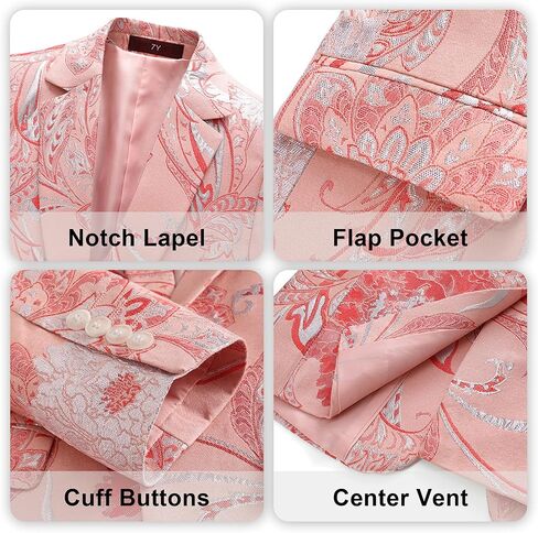 Boys Tuxedo Suit Set 3 Piece Floral Kids Formal Outfit Slim Fit Jacket with Pants Shirt and Bow Tie for Sneaker Balls Parties in Saudi Arabia