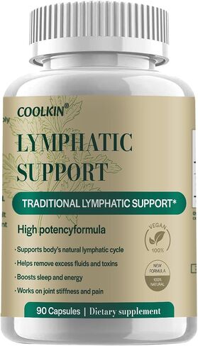 Natural Lymphatic Drainage Supplement – Supports Lymphatic Cleanse, Fluid Balance & Debloating – 90 Herbal Capsules with Dandelion & Burdock Root in Saudi Arabia
