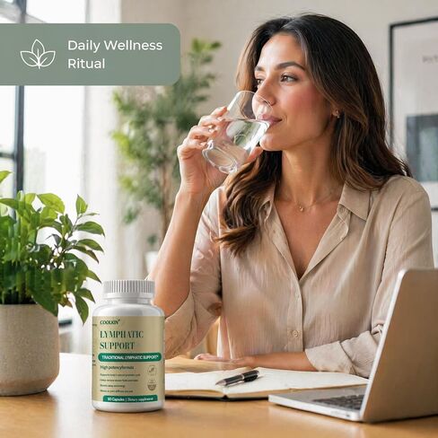 Natural Lymphatic Drainage Supplement – Supports Lymphatic Cleanse, Fluid Balance & Debloating – 90 Herbal Capsules with Dandelion & Burdock Root in Saudi Arabia