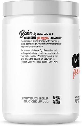 Bucked Up Creatine + Collagen for Women, Essentials (50 Servings) - Fruit Punch in Saudi Arabia