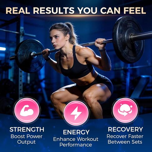 Creatine Monohydrate Gummies Complex 5000MG, 6X Energy & Muscle Support Pre-Workout Supplements for Women & Men, Enhance Strength, Advanced Formula Creatine, L-Taurine, B12, B6, Sugar Free, 120pcs in Saudi Arabia
