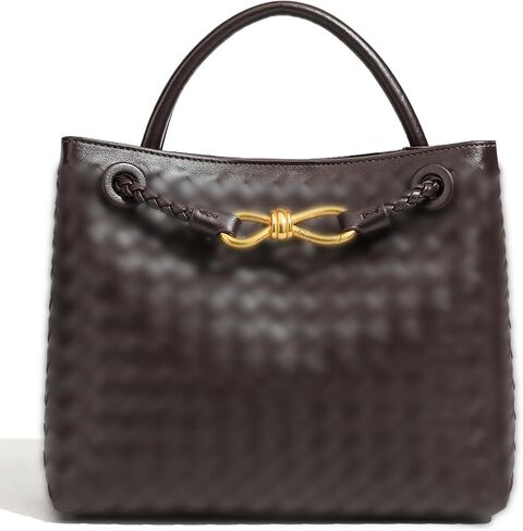 Woven Tote Bag Women Large Suede Shoulder Crossbody Handbag Handmade Hobo Bag Adjustable Strap Multi-Way in Saudi Arabia