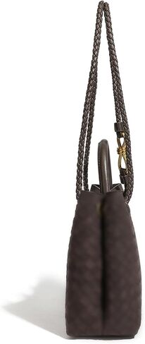 Woven Tote Bag Women Large Suede Shoulder Crossbody Handbag Handmade Hobo Bag Adjustable Strap Multi-Way in Saudi Arabia