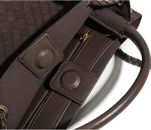 Woven Tote Bag Women Large Suede Shoulder Crossbody Handbag Handmade Hobo Bag Adjustable Strap Multi-Way in Saudi Arabia