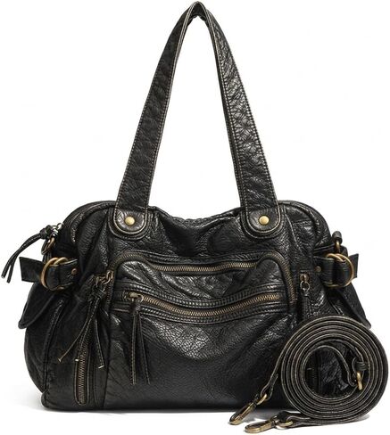 City Bag Hobo Bags for Women Large Tote Shoulder Crossbody Purse for Daily Travel Work, Vintage Y2K PU Leather Handbag in Saudi Arabia