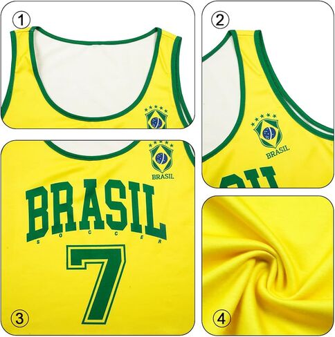 SFHFY Soccer Cup 2026 Tank Top Women:Brazil Mexico Sleeveless Shirt Soccer Fans Jersey Casual Crop Sport Tee in Saudi Arabia