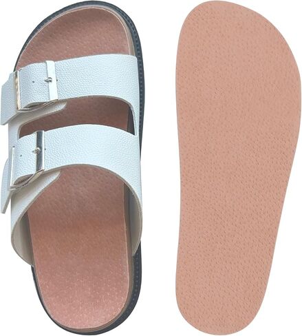 Pigskin Leather Insoles for Men and Women's Clogs，Anti-Slip Comfort Inserts for Cork Footbed Sandals, Ultra-Thin Adhesive Odor-Control Barefoot Shoe Liners for Slide Sandals in Saudi Arabia