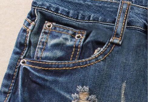 Fensajomon Women's Low Rise Summer Ripped Distressed Frayed Denim Shorts Sexy Jean Dark Blue XXL in Saudi Arabia