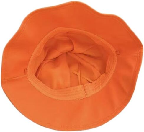 Funny Orange Hat with Green Leaf Cute Embroidered Fisherman Hat for Women, Quick Dry Breathable Summer Sun Visor Cap in Kuwait