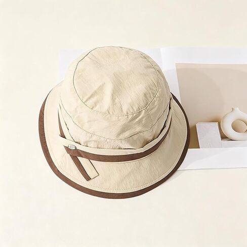 Bucket Hat for Women, Lightweight Fisherman Hat Packable Summer Beach Basin Cap with Wide Brim for Travel and Outdoors in Kuwait