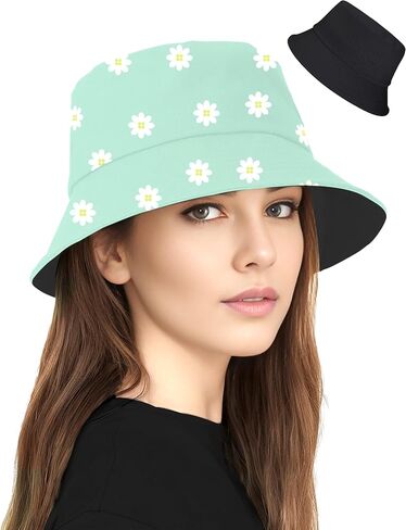 BFONS Cotton Bucket Hat Unisex for Women Men Summer Sun Beach Hat, Denim Packable Fisherman Cap for Casual Sports Trips in Saudi Arabia