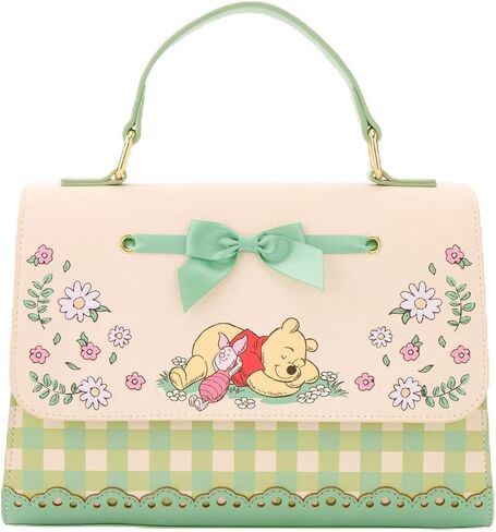 Loungefly Disney Winnie the Pooh Floral Gingham Handbag - BoxLunch Exclusive GREEN NONE in Kuwait