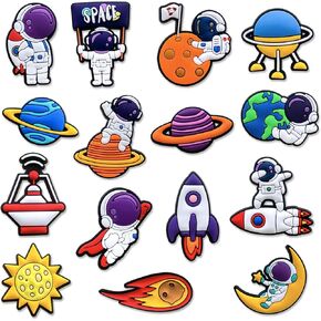 15Pcs Black Girl Medical Gay Sea Animal Shoe Charms Fit for Clog Sandals Decoration, Sushi Astronaut Truck Shoe Charms for Party Favor in Saudi Arabia
