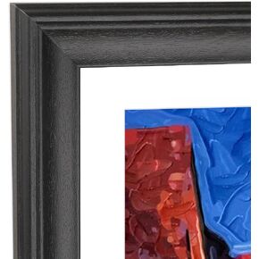 17x25 Panoramic Picture Frames Solid Wood ,With White Mat ,Fit 14x22 inch Photos with Mat or 17x25 without Mat，Poster Frame 17x25Photo Frames Family Wall 14x22 Picture Frame Black (L23B1725W1422) in Kuwait