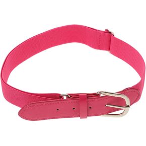 TEHAUX Youth Elastic Baseball Belt and Adults, Adjustable Softball Waistband in Hot Pink, Stretch Sports Belt Suitable for Team Uniforms and Youth Players in Saudi Arabia