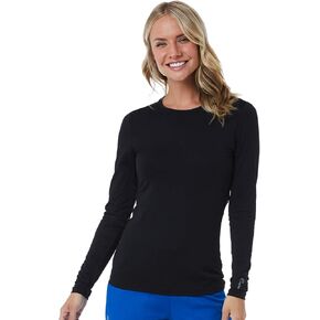 Maevn BESTEE Women's Basic Long Sleeve Under Scrub Tee (Small, Black) in Saudi Arabia