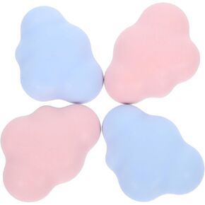 OSALADI 4pcs Cloud Drawer Knobs Cute Cartoon Ceramic Cabinet Pulls Pink and Light Blue Ceramic Handles for Room Dresser Nursery Furniture Decor in Saudi Arabia