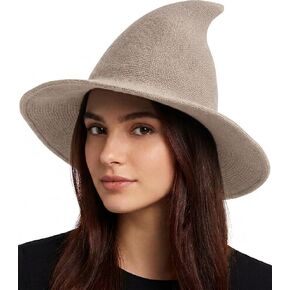 Witch Hat Halloween Costume Accessory for Women Adults, Black Witch Hat for Halloween Party Cosplay Dress Up in Saudi Arabia